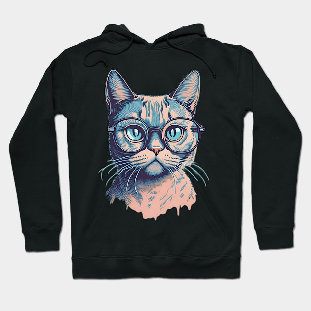 funny cat Hoodie by Mahmoud